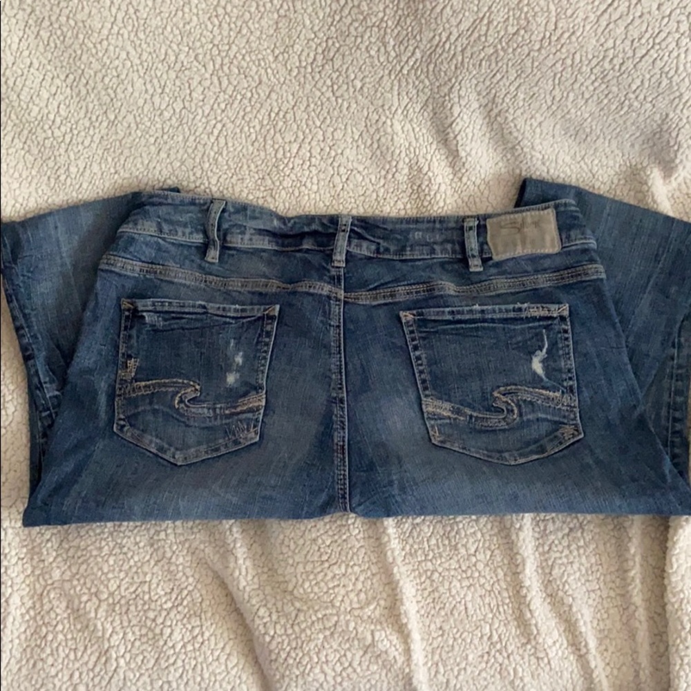 Silver jeans. Suki style